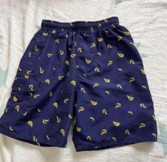 水着 ネイビー キッズ メンズ 120 サーフパンツ バナナ柄 ショートパンツ
