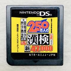 【 動作確認済み 】250万人の漢検 常用漢字辞典 四字熟語辞典 DSソフト