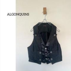 【新品未使用】ALGONQUINS★変形ジレベスト　黒 2025年最新】ALGONQUINS ベスト・ジレの人気アイテム - メルカリ