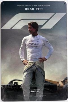 F1 映画ポスター　メタルサイン　インテリア雑貨　ブリキ看板