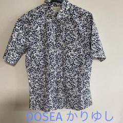 L 極美品　DOSEA　ドゥーシー　メンズ　かりゆしウェア　沖縄　JALコラボ DOSEAかりゆしウェア ドゥーシーかりゆしウェア 琉球かりゆし