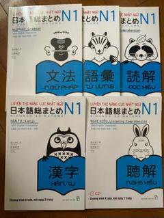 JLPT N1 日本語総まとめN1ベトナム語と英語版 5冊セット