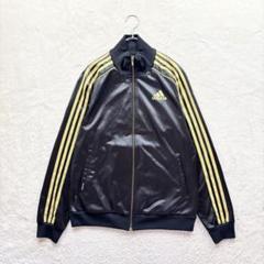 k1358【アディダス】S 黒 トラックジャケット ジャージ ジップアップ