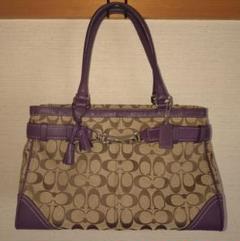 「新商品」に関するプレスリリース キャリーオール Coach F08K07 使用3回程度 カーキ/パープル バッグ