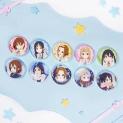 けいおん 秋山澪 中野梓 あずにゃん 缶バッジ ロッテリア限定 けいおん！ ロッテリア コラボ缶バッジ