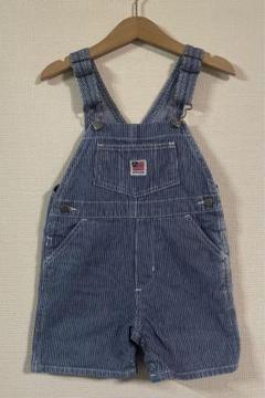 オシュコシュ　オーバーオール　サロペット　アメリカ製　キッズ　セット　ヒッコリー OSHKOSH ビンテージ KIDS オシュコシュ アメリカ製 ヒッコリー