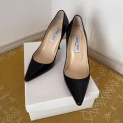 JIMMY CHOO 黒 レザー ハイヒール サイズ36 1/2 23.5センチ