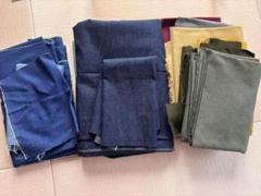 5m以上！デニム生地まとめ売り+帆布生地無地