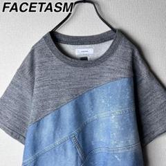 FACETASM スウェット Tシャツ デニム切り替え ファセッタズム