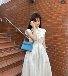 ❤︎Bibiy.キルティングワンピース❤︎ レーススリーブキルティングワンピース[品番：RJTW0001887