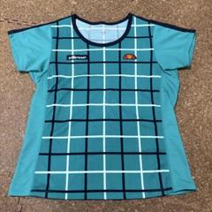 中古美品エレッセellesse チェック柄 半袖Tシャツsize L