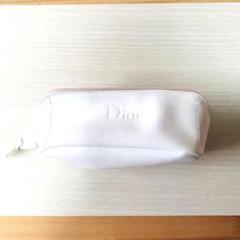 Dior ホワイトポーチ ピンクファスナー未使用