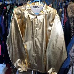 CDG コムデギャルソン コーチジャケット ゴールド XL 美品 レア 希少 CDG コムデギャルソン コーチジャケット ゴールド XL 美品 レア