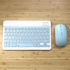 新品未使用　Bluetooth キーボード＋マウス　ブルー　ワイヤレス