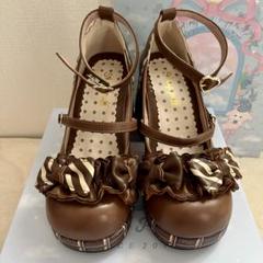 Angelic Pretty ロリィタ　ゴールド　金色　厚底　シューズ　パンプス Jewelry Ribbon Shoes (2020) by Angelic Pretty