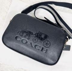 極美品】コーチ ショルダーバッグ 馬車 型押し ロゴ レザー 2way ブラック m18355469908_1.jpg?1722026448