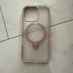 TORRAS iPhone 16Pro「Ostand Spin」 ローズゴールド