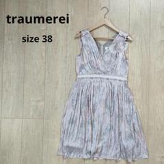 traumerei トロイメライ ペイズリー柄 ノースリーブ ワンピース ドレス