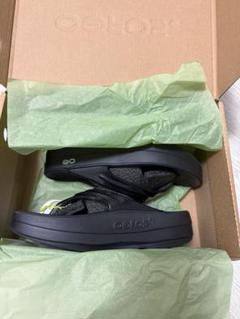 【OOFOS】 OOmega ブラック 23cm