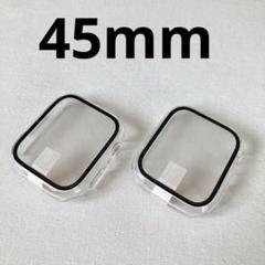2個入り Juyya Apple Watch 7/8 ケース カバー 強化ガラス