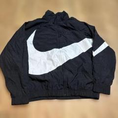極美品/L ナイキ　ナイロンジャケット　ウーブン　ビッグスウォッシュ　黒　赤 NIKE - 【定番！超人気】NIKE ナイロンジャケット ビッグス