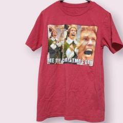 クリスマスデザイン Tシャツ 赤 M