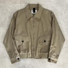 MHL.オーガニックコットン ジップアップ ブルゾン/M/短丈/日本製 MHL.オーガニックコットン ジップアップ ブルゾン/M/短丈/日本製