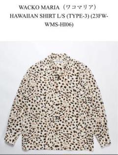 美品23FWワコマリア　レオパード　シャツ　リヨセルのサムネイル