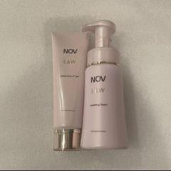 NOV L&Wクレンジングジェル・ウォッシングフォーム2点セット 敏感肌用高保湿エイジングケアのノブ L＆W 定期 メイク落とし