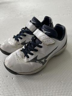Mizuno トレーニングシューズ ホワイト/ネイビー 21.5cm