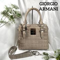 美品 GIORGIO ARMANI ジョルジオアルマーニ ハンドバッグ 2way