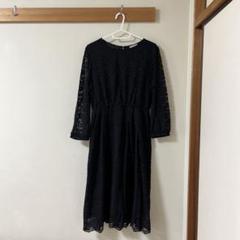 レース　ワンピース　ブラック