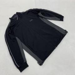 FIRST DOWN ジャケット ブラック グレー フルジップ スポーツ LL