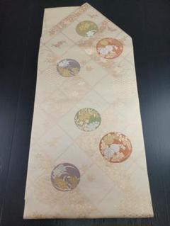 六通］袋帯中古品能衣弥生錦427cm O-136
