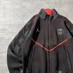 【コラボ、ウーブンジャケット】PSG ✖️ Jordanトラックジャケット刺繍絣