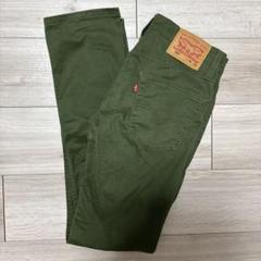 always オリーブグリーン　デニム　prov購入 ANOTHER BRANCH OLIVE des OLIVE/デニムフロントスリットフレア