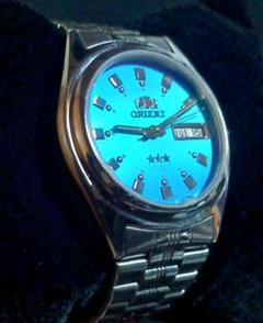 自動巻ORIENT 21JEWELS 469WA3-81 3連ジュビリーブレス VINTAGE ORIENT 469WA3-81 Crystal Automatic Day/Date 21