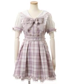 【最終値下げ】LIZLISA　チェックエプロンワンピース　中古 ☆美品☆ LIZ LiSA チェックエプロンワンピース ☆ - メルカリ