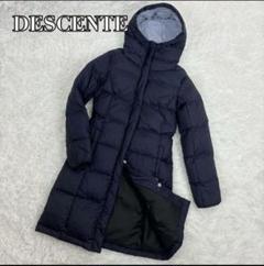 美品】DESCENTE デサント ヒートナビ ライト ダウン コート 紺 L