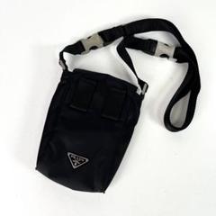 PRADA / サフィアーノレザー スマートフォンケース ショルダーバッグ 未使用品】PRADA / サフィアーノレザー スマートフォンケース