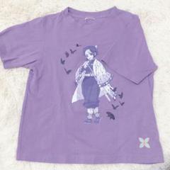 【ジーユー】紫色 キャラクター Tシャツ　鬼滅の刃　胡蝶しのぶ