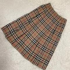 BURBERRY チェック柄フレアスカート ノバチェック F プリーツ 大人