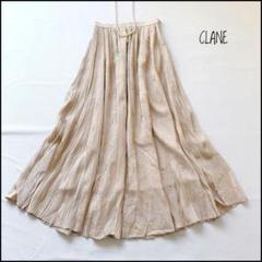 【美品】CLANE 履くだけで上品に！可愛くなれる万能プリーツスカート　ラメ