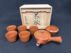 煎茶道具　常滑焼　緑泥　蔦彫り　急須　伊藤昭陽　箱無し　工芸品　美術品　茶注 常滑焼 伊藤昭陽 作 緑泥椿彫急須｜Yahoo!フリマ（旧PayPayフリマ）