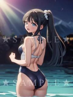 ■明日ちゃんのセーラー服■　★明日 小路★　厳選　A4　特大イラストポスター