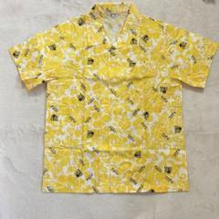 新品　阪神タイガース　アロハシャツ　Mサイズ　イエロー　総柄