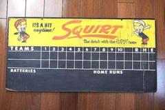 1960’s SQUIRT スクワート ビンテージ 両面 看板 スコアボード 1960's SQUIRT スクワート ビンテージ 両面 看板 スコアボード