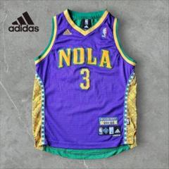 NBA アディダス ペリカンズ ゲームシャツ ジャージ 刺繍ロゴ 古着