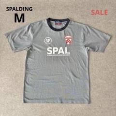 『スポルディング』SPAL エンブレム ロゴプリント Tシャツ グレー M
