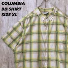 コロンビア　COLUMBIA 半袖チェック柄BDシャツ　サイズXL アメリカ古着